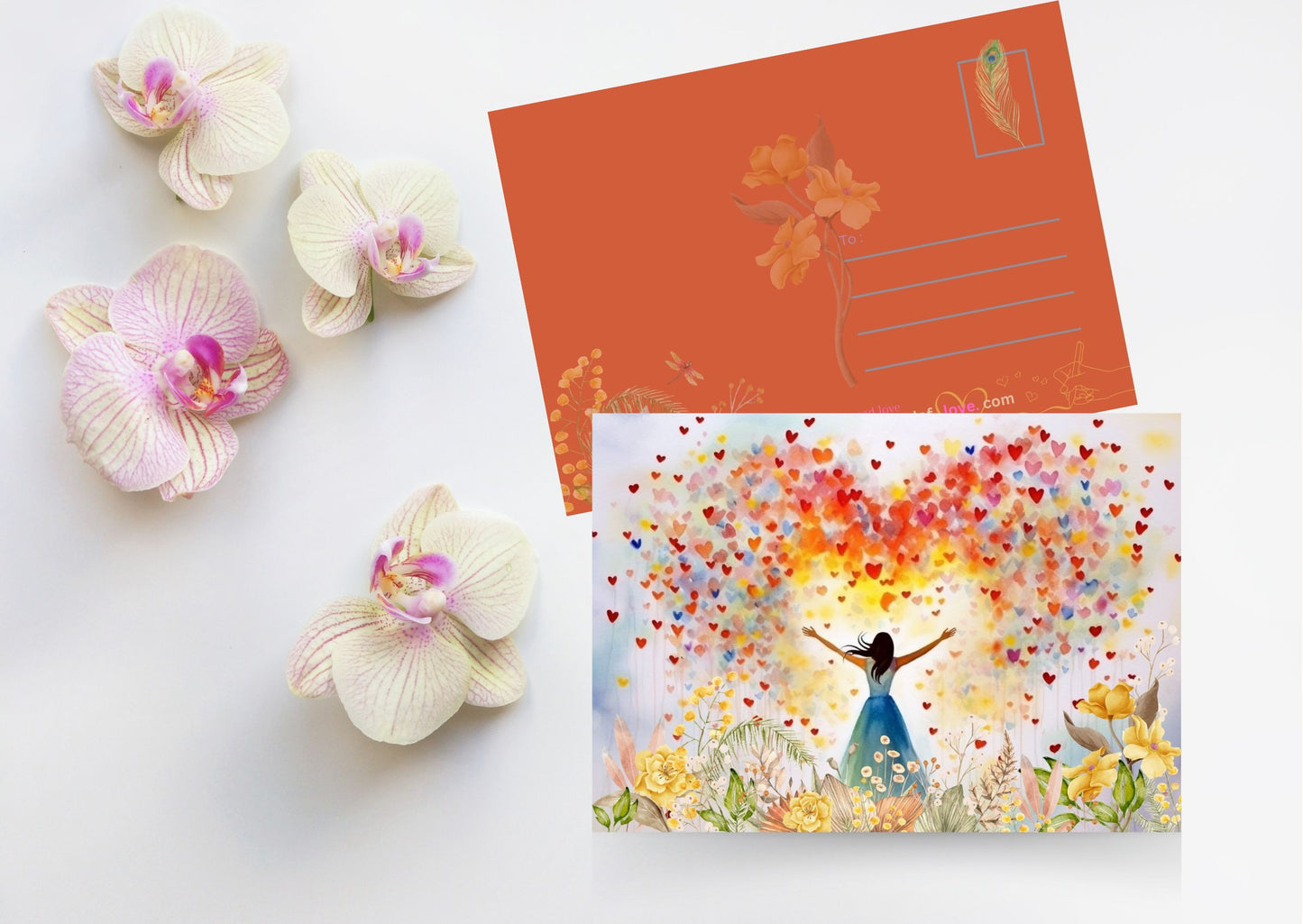 Двусторонняя открытка UM ( мир)