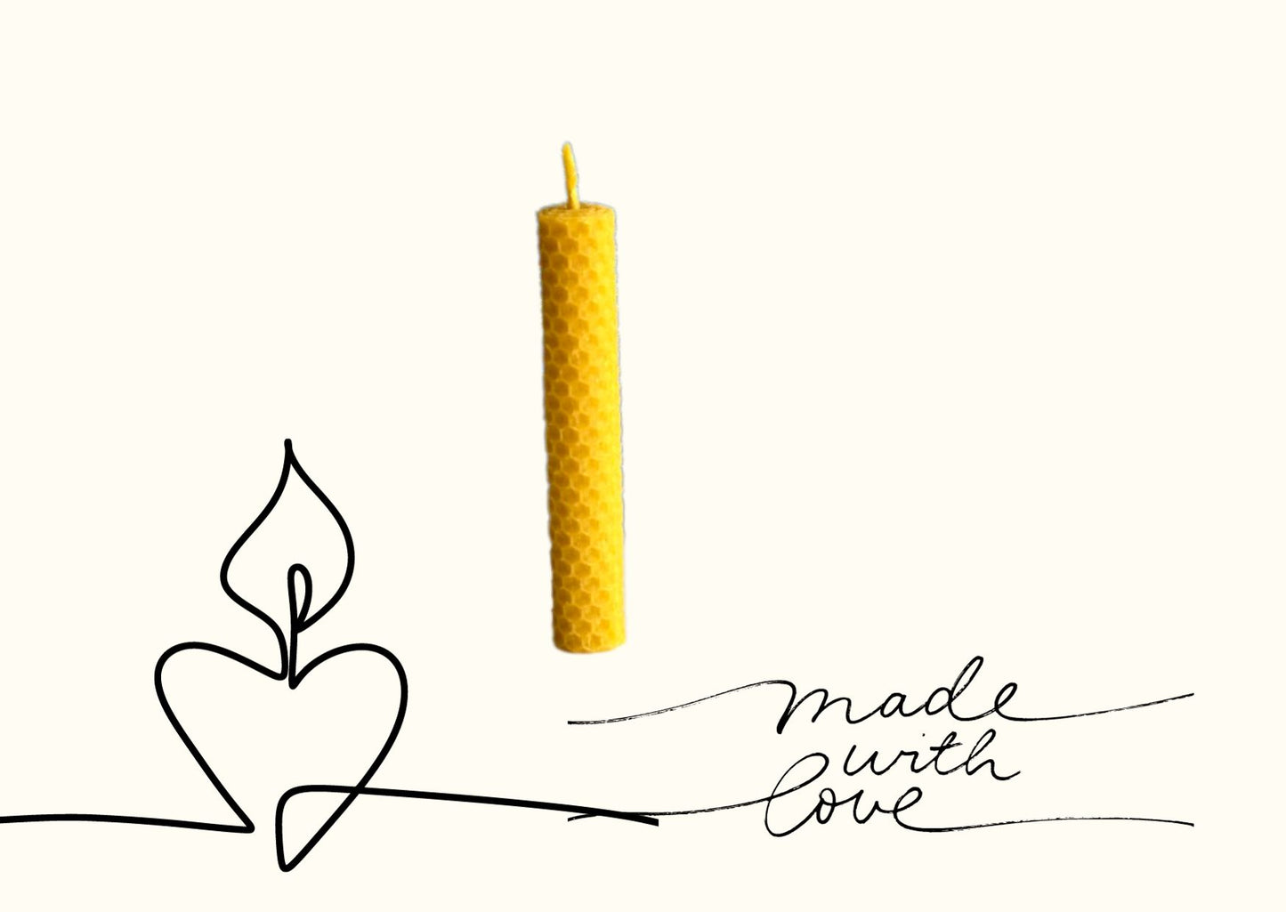 Свеча восковая (13 x 2 см)