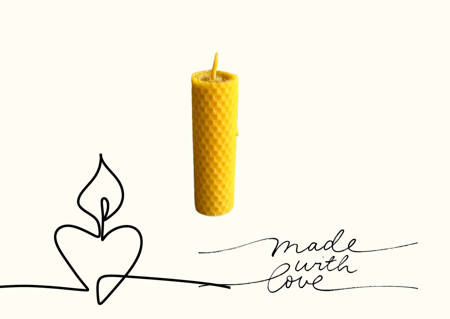 Свеча восковая (10 x 3 см)